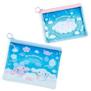 ✅Sanrio Cinnamoroll 2-Piece Pouch Set (Poron Cloud Series)